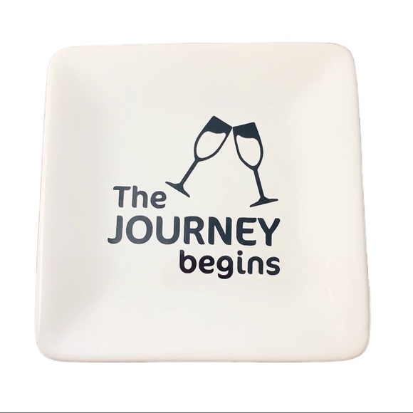 THE JOURNEY BEGINS TRINKET TRAY NWT - Picture 3 of 3